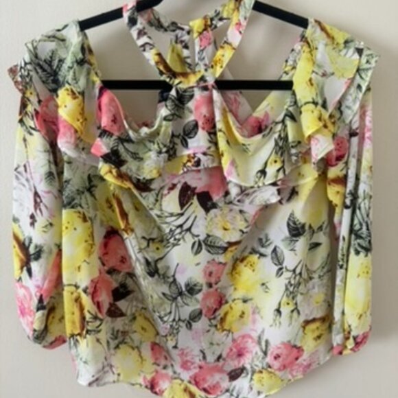 INC Cold Shoulder Blouse - Picture 1 of 6